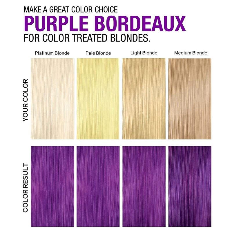Purple Color Depositing Shampoo - Semi Permanent Hair Color with