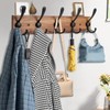 Kuhome 2pcs Coat Rack Wall Mount Wooden Hat Rack for