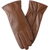 FEIQIAOSH Winter Leather Gloves for Women, Cashmere Lined Touchscreen Gloves