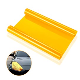 Mtanlo Car Light Film PVC Tinted Orange 30cm x 120cm Tint Film Waterproof Car Headlight Orange