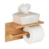 WENKO Duo Bambusa Toilet Roll Holder