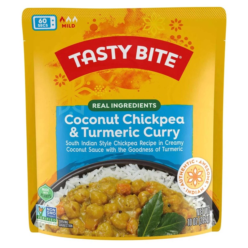 Tasty Bite Chickpea Coconut and Turmeric Curry, 10 oz., 6