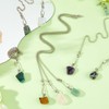 DICOSMETIC 8Pcs Natural Gemstone Ceiling Fan Pull Chains Extension 17