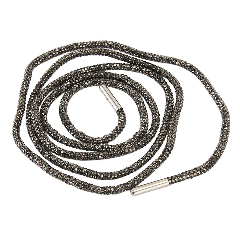 2pcs Rhinestone Shoe Laces Fashionable Shiny DIY Replacement Round Crystal