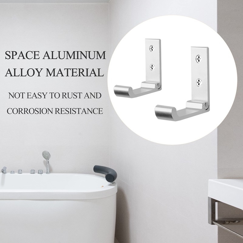 OHIYO Folding Wall Hooks 3" Folding Coat Hooks 6pcs Fold