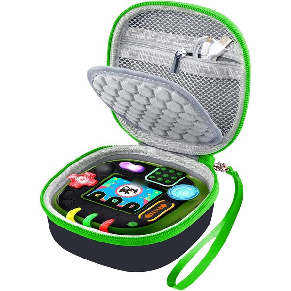 Comecase Case for Leapfrog Rockit Twist Handheld Learning Game System, Perfect Toy Box Storage for Kids Children - Green