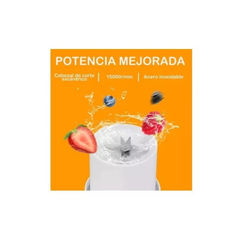 Molin Dollins Mini Licuadora/ Vaso Procesador Portatil Recargable
