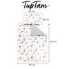 TupTam Children's Bed Linen Patterned 2-Piece Reversible Bed Linen, Colour: