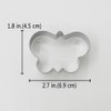 LILIAO Mini Butterfly Cookie Cutter, 2.7 x 1.8 inch, Stainless