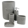 Splash Home Wash Bathroom Tumbler, Medium, Grey
