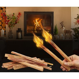 15 lbs Fatwood Fire Starter Sticks, 100% Natural Kindling Firewood Firestarter for Stoves, Pine Wood for Fireplaces, Campfires, Bonfires, Grill