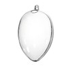 1 acrylic egg 12 cm transparent separable with eyelet and