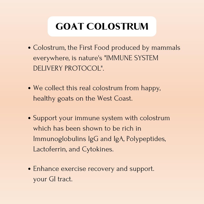 Mt. Capra Goat Milk Colostrum | for Healthy Immune System,