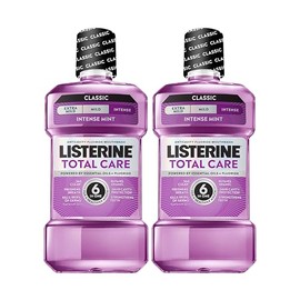 Listerine Total Care - Enjuague bucal anticaries con flúor, enjuague de 6 en 1 ayuda a matar el 99% de los gérmenes del mal aliento, previene las cari