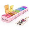 Premium Pill Organiser 7 Day Monday Start, Weekly Pill Box,