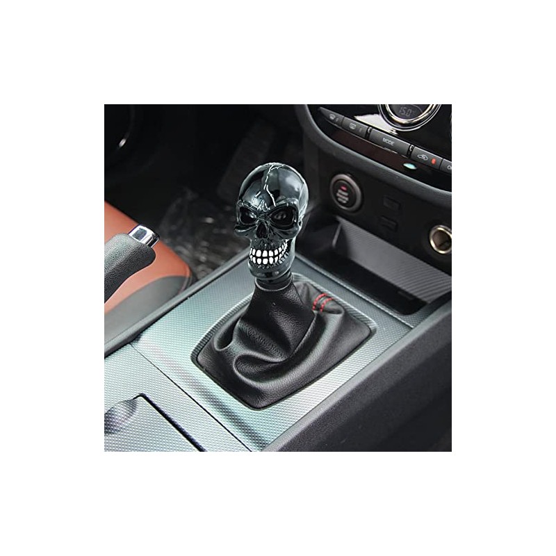 Temzzer Gear Shift Knob Skull Funny Car Shifter Handle Resin