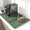 Rnivvi Silicone Coffee Mat, 16" x 24" Waterproof Raised Edge