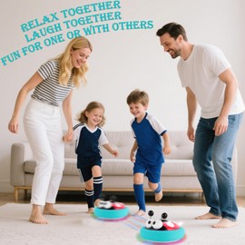 Hover Soccer Ball for Kids,Rechargeable Air Floating Football,LED Lights,Soft Foam Bumpers,Ladybug,Christmas Birthday Gifts,Indoor Outdoor Toy Games for Boys girls Age 3+4,5,7,9,10,11 Year Old,6-8-12