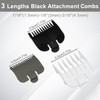 3 Pcs Hair Clipper Guides, Precision Attachment Comb，1.5mm, 3mm, 4.5mm，Universal