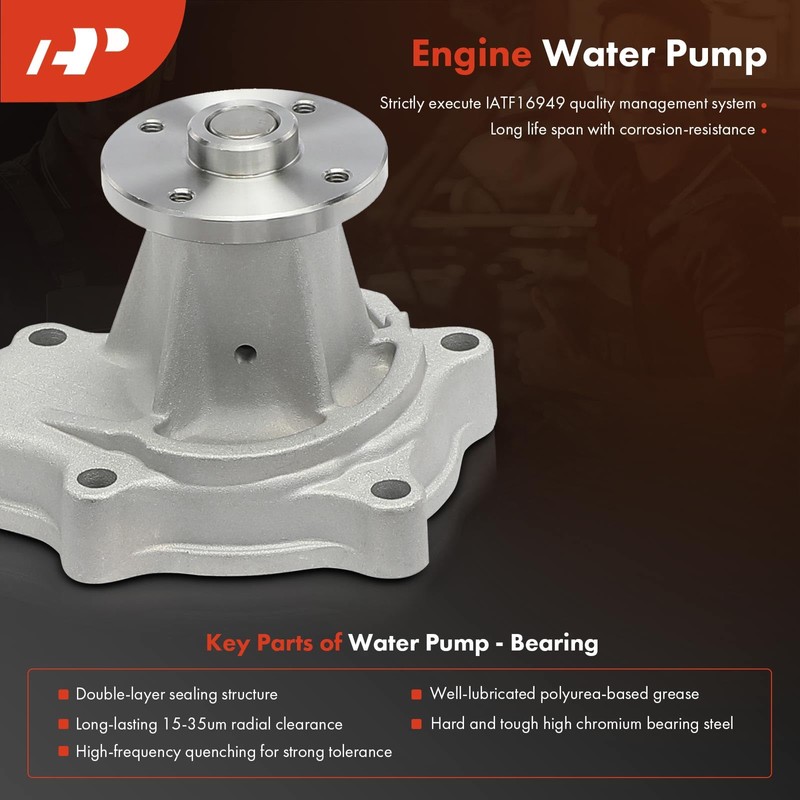 A-Premium Engine Timing Belt Kit with Water Pump Compatible with