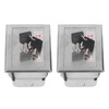 2Pcs Key Switch Box Stainless Steel Universal with Keys Accessory