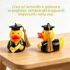 JOVYTH Papera di Gomma con Diploma e Cappello, Paperella Bagnetto