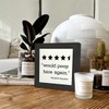 Funny Restroom Plaque Sign, 'Would Poop Here Again', Desk Decor