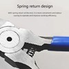 8Inch Diagonal Pliers, Ergonomics Plastic Handle Portable TU-728 Cable Nose