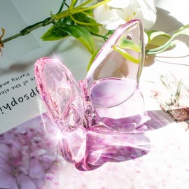 HOgardenME Glass for CRYSTAL Butterfly Ornaments Home Decoration Crafts Holiday Party, for CRYSTAL Butterfly Figurines, Flying Butterfly Collectible Home Ornament Decor