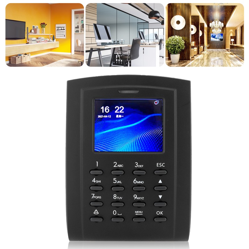 2.4in Access Control Machine TCP/IP Password Card Attendance Checking Wiegand26
