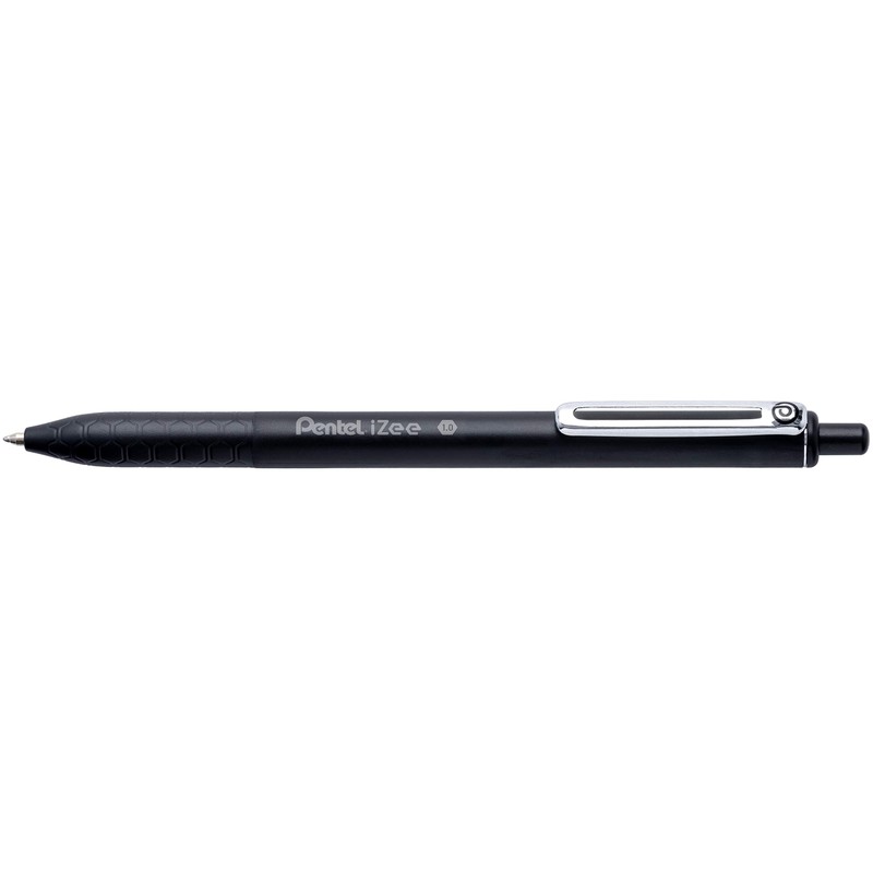 Pentel IZee Retractable Ballpoint Pen with Metal Clip Blister de