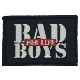 Bad Boys For Life Funny Military Action Movie Patch 3x2 Inch Hook Backing