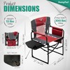 SUNNYFEEL Camping Directors Chair, Heavy Duty,Oversized Portable Folding Chair with
