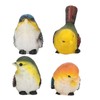 4 Pieces Resin Birds Animal Figurine, Garden Statues, Lawn Garden