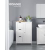 VASAGLE Bathroom Floor Storage Cabinet, Freestanding Bathroom Storage Unit with