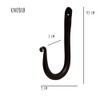 Knober 4 x Nostalgia Hooks | Wardrobe Hooks | Vintage