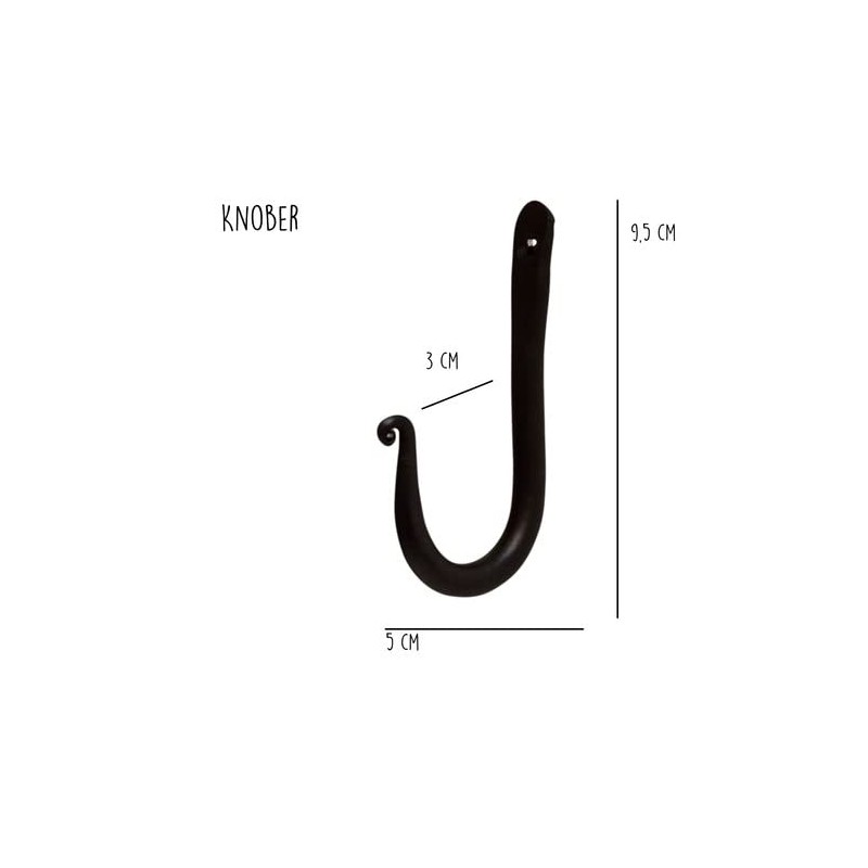 Knober 4 x Nostalgia Hooks | Wardrobe Hooks | Vintage