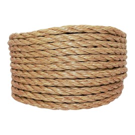 SGT KNOTS Twisted ProManila Rope - UnManila, Twisted 3 Strand Outdoor Rope, Lightweight Synthetic Rope for DIY Projects, Marine, Commercial (3/8" x 400ft)