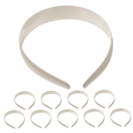 Healeved 10pcs DIY Plain Headband for Women Wide No Teeth Plastic Hair Bands for Craft Projects Parties Daily Wear Hair Hoop