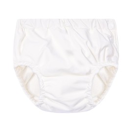 Swim Nappy, Baby Boys Girls, Swim Nappies, Reusable, Reusable Swim Nappy, Swimming Trunks Girls, 1 Piece, White, 12-18 Months