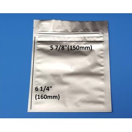 Unbranded (100pcs) Anti-Static ESD Shielding Silver Zip-Lock Reclosable Bags 170 x 210 mm