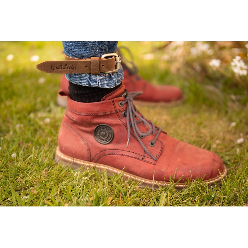 Gusti Leather handle leather - Tony R. picnic blanket brown