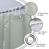 Riyidecor Sage Green Floral Wildflower Shower Curtain for Bathroom Decor