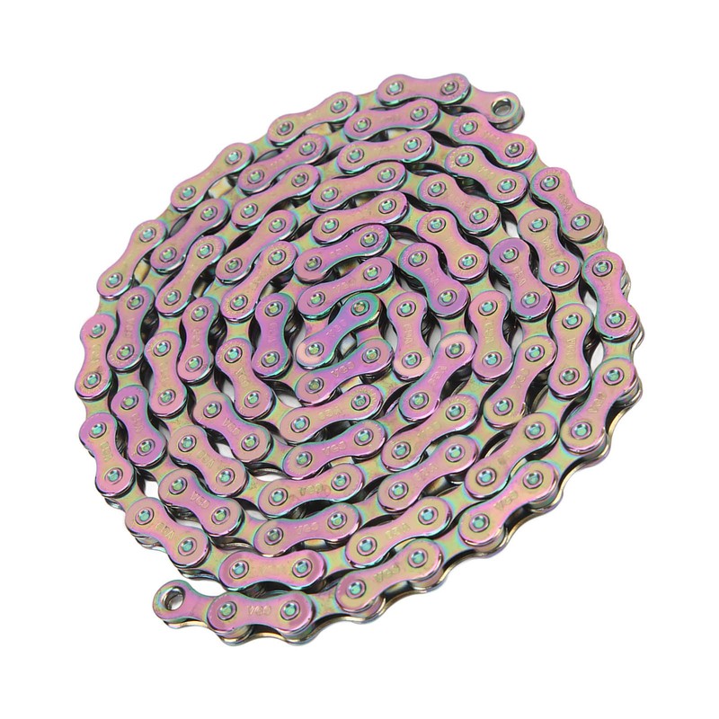 Bicycle Chain High Carbon Steel Colorful 116 Links 9 Speed