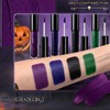 4PCS Halloween Matte Liquid Lipstick Set,Green Blue Black Lip Gloss