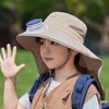 Kids Solar Fan Hat Adjustable Wide Brim Cooling Sun Hats