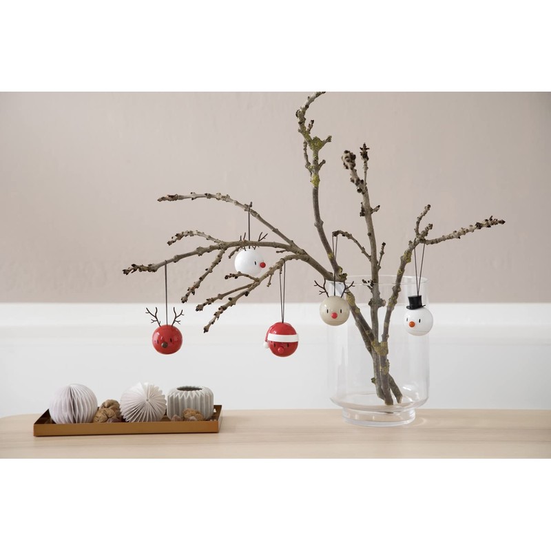 Hoptimist Snowman Ornament 5.2 x 5.8 x 6.8 cm Pack