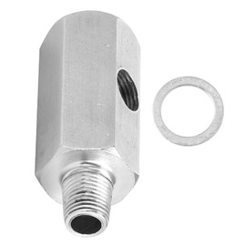 Adaptador del Sensor de Presión de Aceite, Adaptador en T con Sensor de Presión de Aceite BSPT de 1/8 Pulg. A NPT Accesorio de Sensor de Presión de Aceite de Acero Inoxidable Para Línea de Alimentació