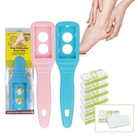 세리엔 Dual-Sided Foot File Ceramic Handle Exfoliation Refill 6p