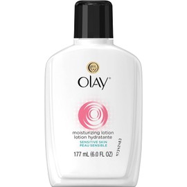 Face Moisturizer by Olay, 12-Hour Hydration with Aloe, Moisturizing Facial Lotion for Sensitive Skin - 6 Oz (Pack of 3) Packaging may Vary